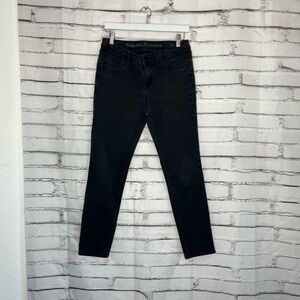 Simply Vera Vera Wang Skinny Jeans Black Women’s Size 6 Mid Rise Stretch Denim